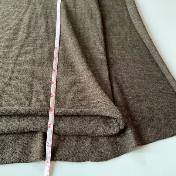 BB Dakota Brown Turtleneck Sweater Cape Tank Top M - Picture 7 of 8